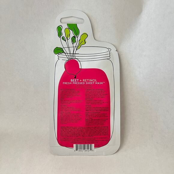 Sweet Chef Beet + Retinol Fresh Pressed Sheet Mask Bundle 5 Pack - Picture 4 of 4